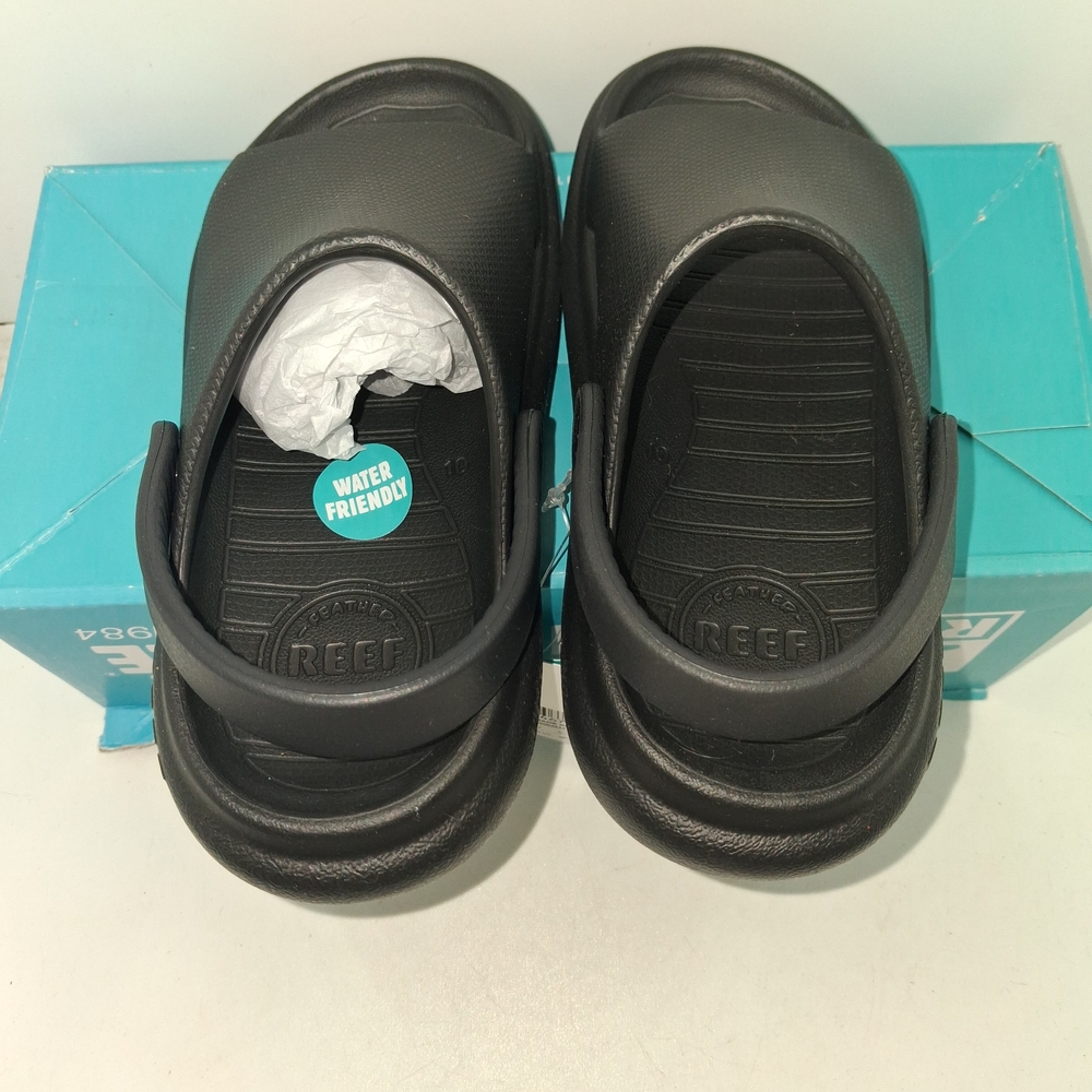 Reef Black Slip-On Comfort Slides with Heel Strap - Picture 6 of 10